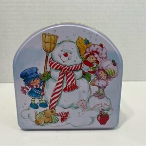 STRAWBERRY SHORTCAKE Christmas Ornament Set of 3 Holiday Tin Carlton Cards 2002